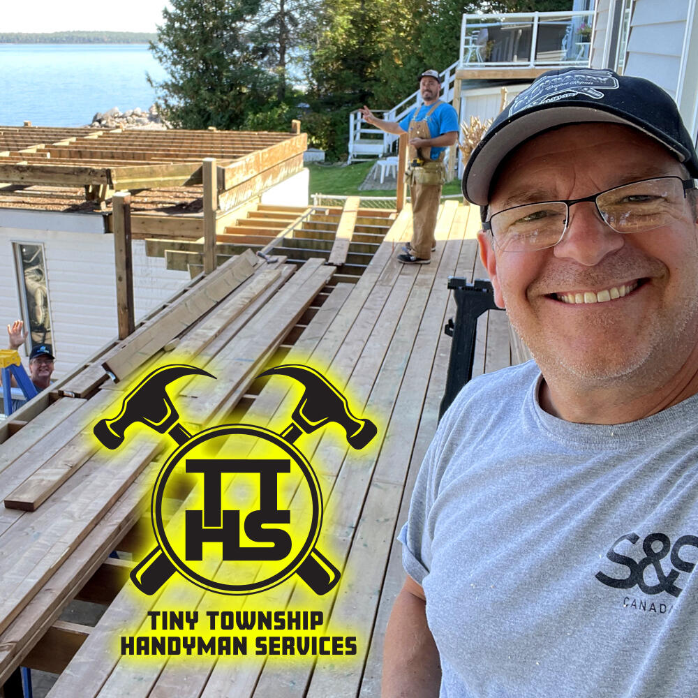 Chris Figgures is a local Handyman and works in the summer for Tiny Township Handyman Services